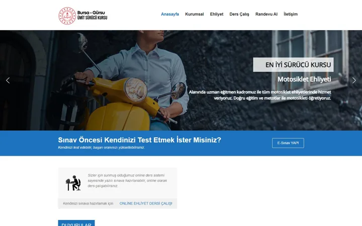 Gürsu Ümit Sürücü Kursu web sitesi – gursuumitmtsk.com.tr
