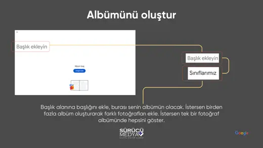 Google Fotoğraflar’da Kurum Albümü Oluşturma ve Paylaşma – kurulum sunumu sayfa 7