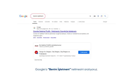 Google İşletme Profili Yetki Verme – Benim İşletmem’e Kullanıcı Ekleme – kurulum sunumu sayfa 1
