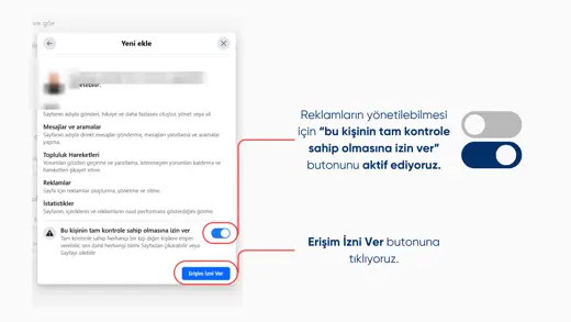 Facebook ve Instagram Sayfasına Yönetici Yetkisi Verme – Meta Rehberi – kurulum sunumu sayfa 8