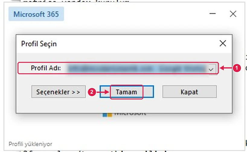 SRC Kursu için Google Workspace Sync kurulumu, adım 10 – Google Workspace profilini seçin