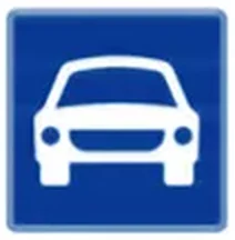Motorlu taşıt yolu başlangıcı levhası (B-20)