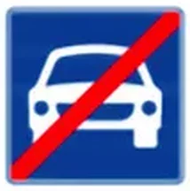Motorlu taşıt yolu sonu levhası (B-21)
