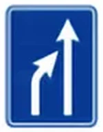 Şerit düzenleme levhası (iki şeritten tek şeride, sağdan) levhası (B-50h)