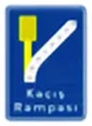 Kaçış rampası (sol) levhası (B-55b)