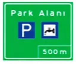 Park alanı levhası levhası