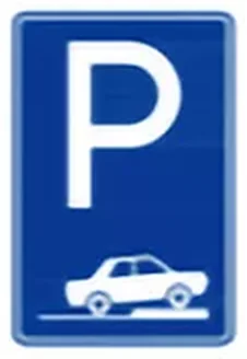 Park yeri (kaldırım üzerine paralel park) levhası (P-3d)
