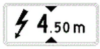 Yüksek gerilim hattı levhası (PL-17)