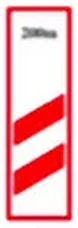Demir yolu geçidi yaklaşım levhası (sağ, 200 m) levhası (T-29a)