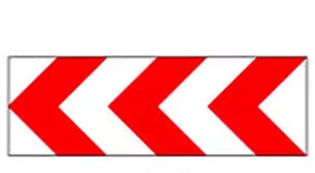 Tehlikeli viraj yön levhası (çoklu ok) levhası (T-33b)