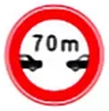 Öndeki taşıt … metreden daha yakın takip edilemez levhası (TT-25)