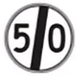 Hız sınırlaması sonu levhası (TT-33a)