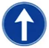 İleri mecburi yön levhası (TT-35c)
