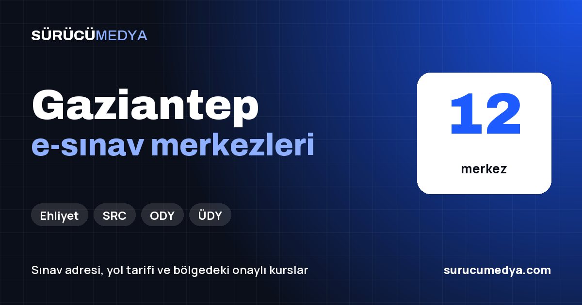 Gaziantep e-sınav merkezleri paylaşım görseli