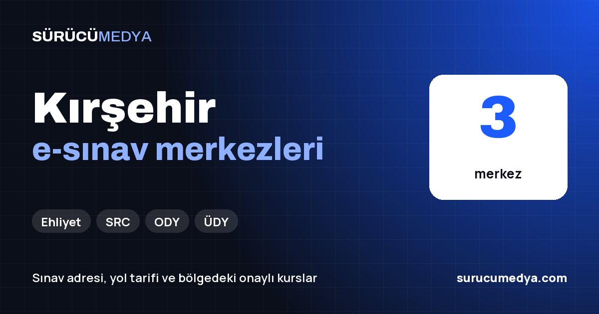 Kırşehir e-sınav merkezleri paylaşım görseli