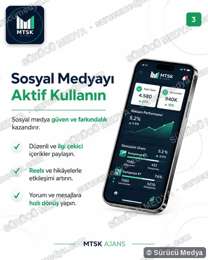 Sürücü Medya sosyal medya post tasarımı – Kurumlara özel tanıtım