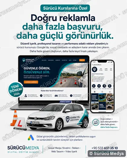 Sürücü Medya sosyal medya post tasarımı – Kurumlara özel tanıtım