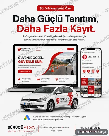 Sürücü Medya sosyal medya post tasarımı – Kurumlara özel tanıtım