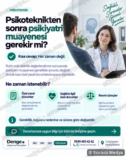 Sürücü Medya sosyal medya post tasarımı – SRC · ODY · psikoteknik bilgilendirme