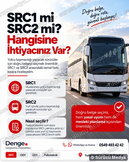 Sürücü Medya sosyal medya post tasarımı – SRC · ODY · psikoteknik bilgilendirme