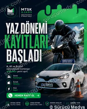 Sürücü Medya sosyal medya post tasarımı – Kayıt dönemi & kampanya