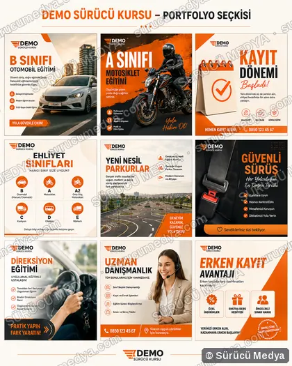 Sürücü Medya sosyal medya post tasarımı – Tema setleri