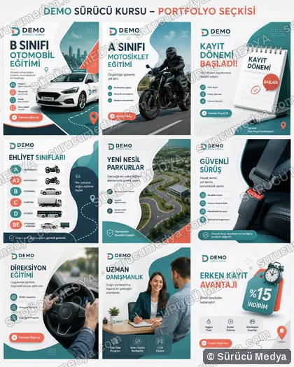 Sürücü Medya sosyal medya post tasarımı – Tema setleri