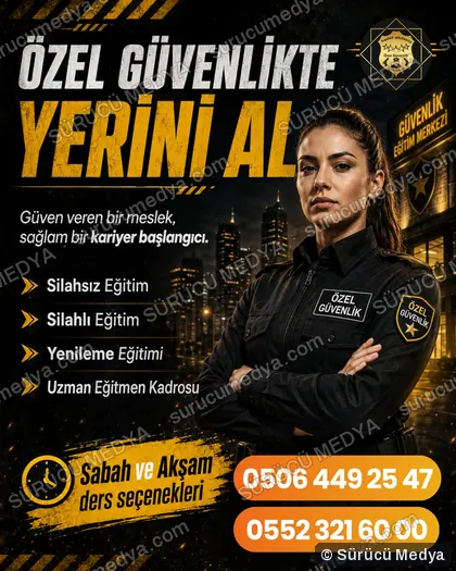 Sürücü Medya sosyal medya post tasarımı – Özel güvenlik kursu