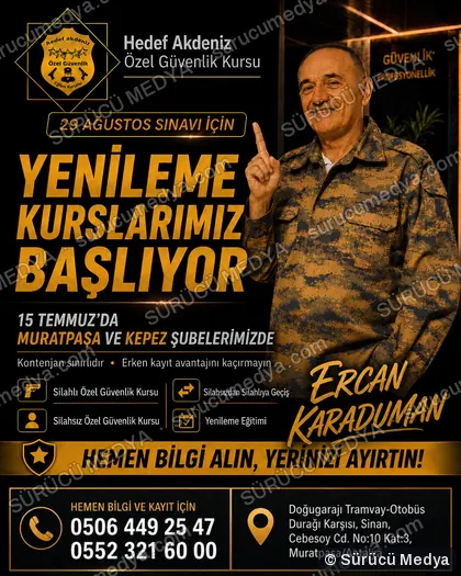 Sürücü Medya sosyal medya post tasarımı – Özel güvenlik kursu