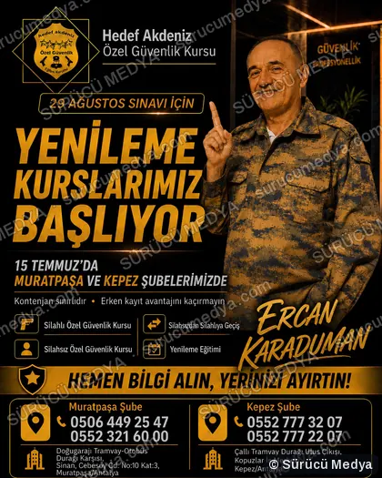 Sürücü Medya sosyal medya post tasarımı – Özel güvenlik kursu