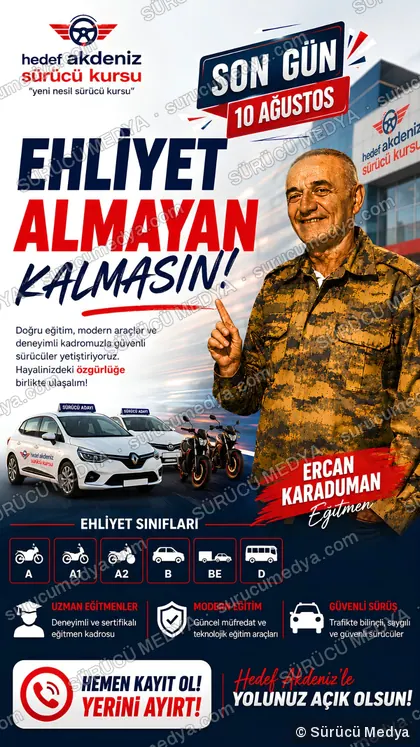 Sürücü Medya sosyal medya post tasarımı – Özel güvenlik kursu