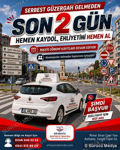 Sürücü Medya sosyal medya post tasarımı – Kayıt dönemi & kampanya