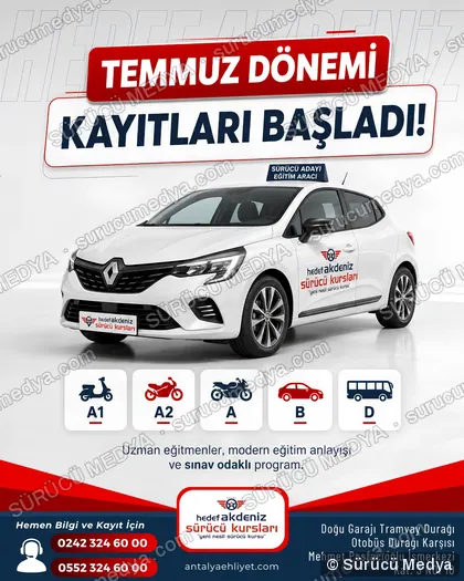 Sürücü Medya sosyal medya post tasarımı – Kayıt dönemi & kampanya
