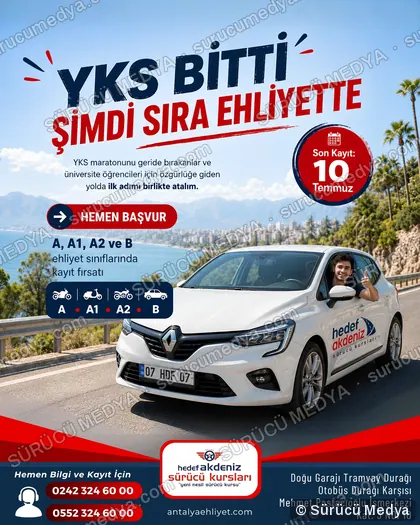 Sürücü Medya sosyal medya post tasarımı – Kayıt dönemi & kampanya