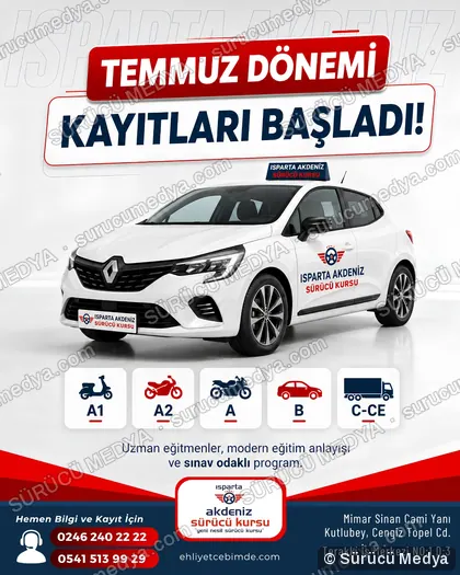 Sürücü Medya sosyal medya post tasarımı – Kayıt dönemi & kampanya