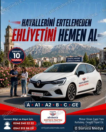 Sürücü Medya sosyal medya post tasarımı – Kayıt dönemi & kampanya