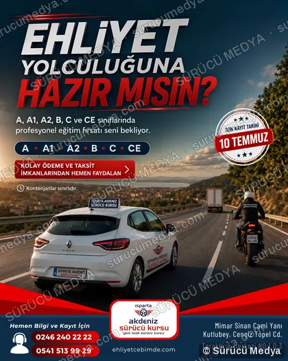 Sürücü Medya sosyal medya post tasarımı – Kayıt dönemi & kampanya