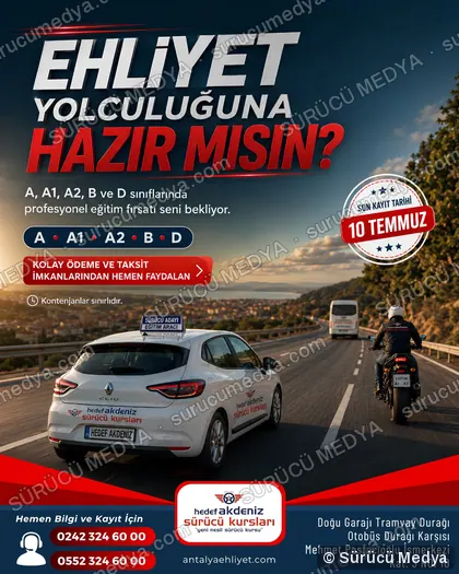 Sürücü Medya sosyal medya post tasarımı – Kayıt dönemi & kampanya