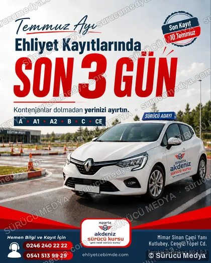 Sürücü Medya sosyal medya post tasarımı – Kayıt dönemi & kampanya
