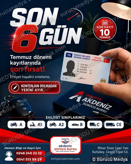 Sürücü Medya sosyal medya post tasarımı – Kayıt dönemi & kampanya