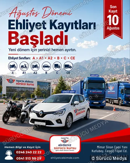 Sürücü Medya sosyal medya post tasarımı – Kayıt dönemi & kampanya