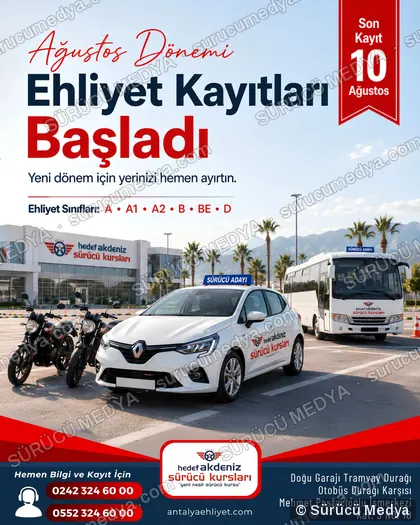 Sürücü Medya sosyal medya post tasarımı – Kayıt dönemi & kampanya