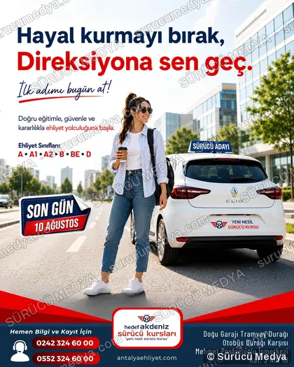 Sürücü Medya sosyal medya post tasarımı – Kayıt dönemi & kampanya