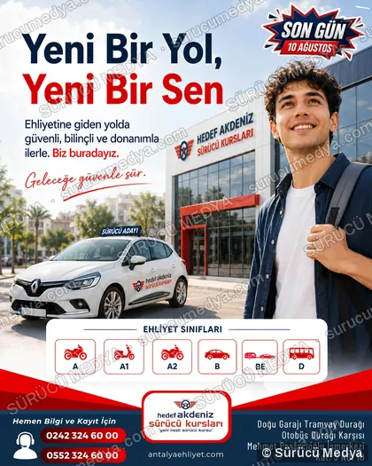 Sürücü Medya sosyal medya post tasarımı – Kayıt dönemi & kampanya