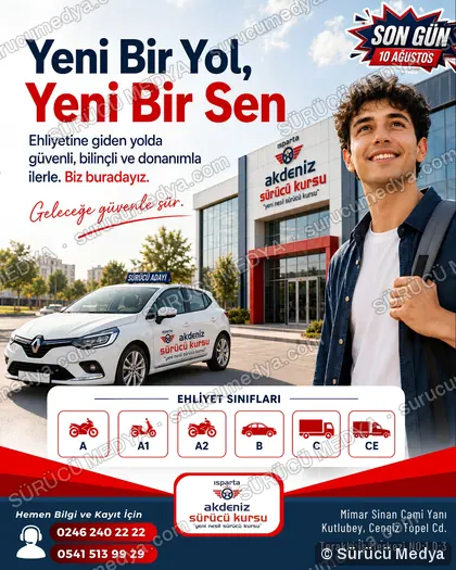 Sürücü Medya sosyal medya post tasarımı – Kayıt dönemi & kampanya