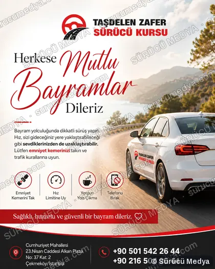 Sürücü Medya sosyal medya post tasarımı – Özel gün & bayram