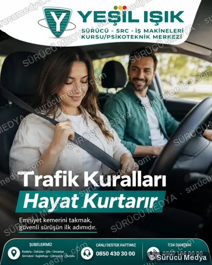 Sürücü Medya sosyal medya post tasarımı – SRC · ODY · psikoteknik bilgilendirme