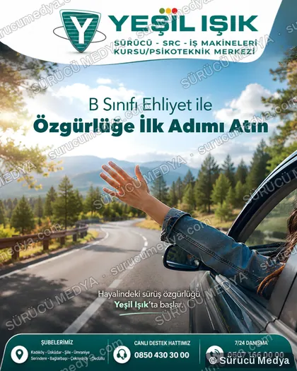 Sürücü Medya sosyal medya post tasarımı – Kayıt dönemi & kampanya
