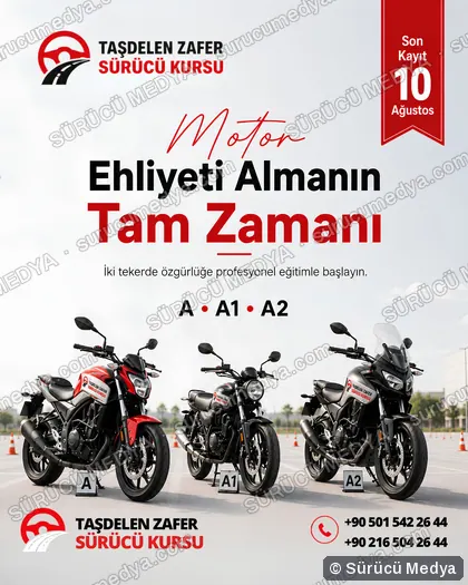 Sürücü Medya sosyal medya post tasarımı – Kayıt dönemi & kampanya
