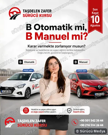 Sürücü Medya sosyal medya post tasarımı – Kayıt dönemi & kampanya
